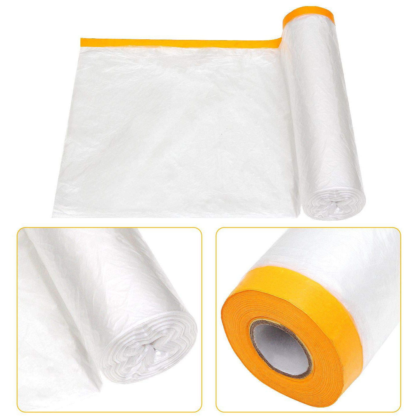 Folie Acoperire cu Banda Adeziva 2 Folie de Acoperire cu Bandă Adezivă